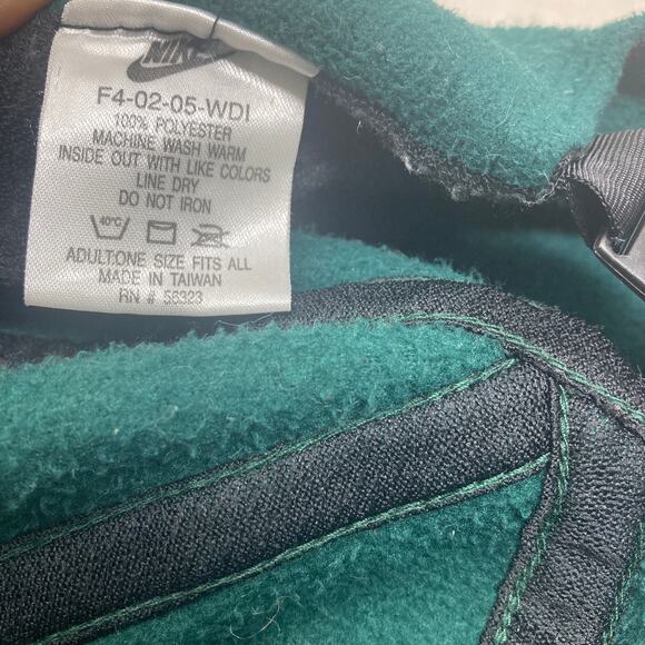 Vintage Nike Fleece Hat Mens One Size Forrest Green Adjustable - Picture 10 of 11